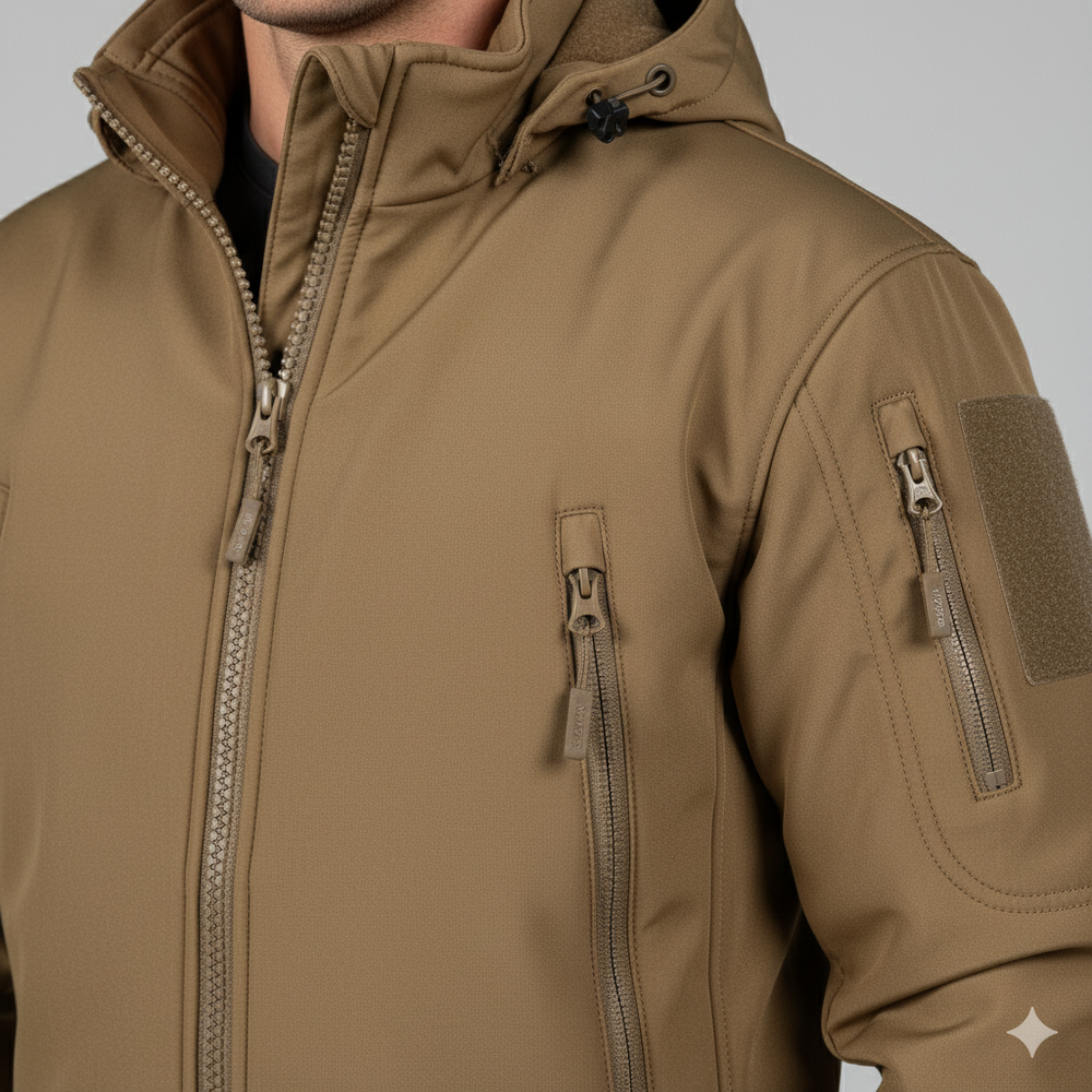 Herren Outdoor Taktikanzug mit Kapuze | Wasserabweisend & Winter