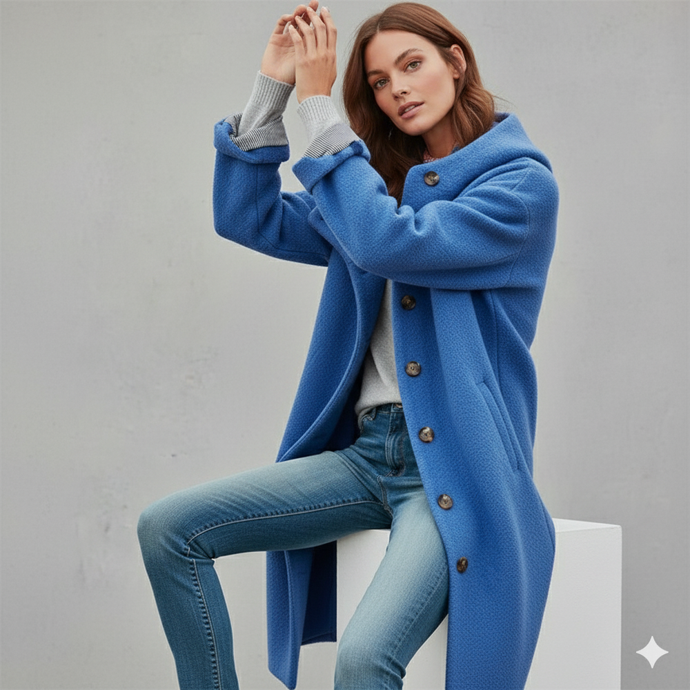 Warmer Damen Mantel aus Teddyfleece | Kuschelig & Elegant für Winter