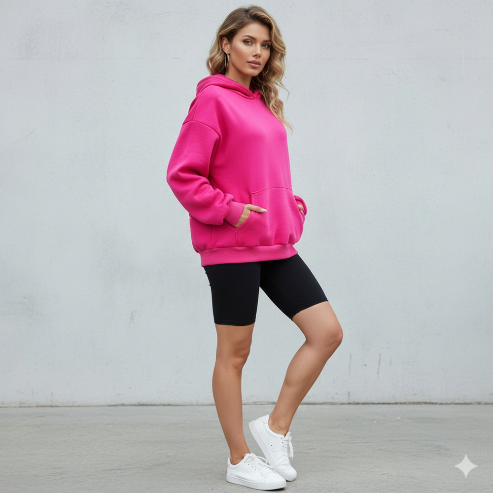 Moderner Damen Hoodie mit Statement