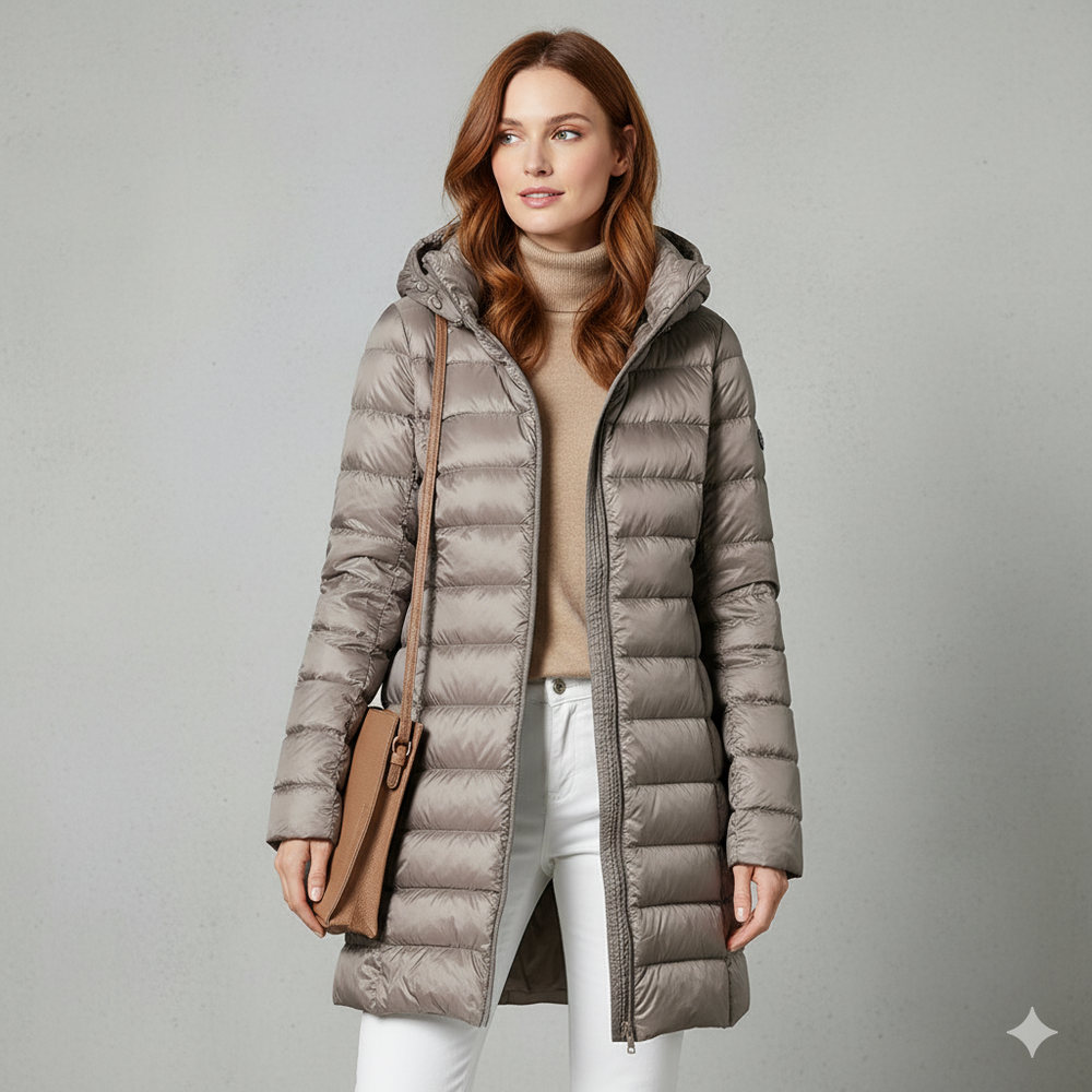 Damen Daunenjacke mit Kapuze | Leicht & Warm | Winter