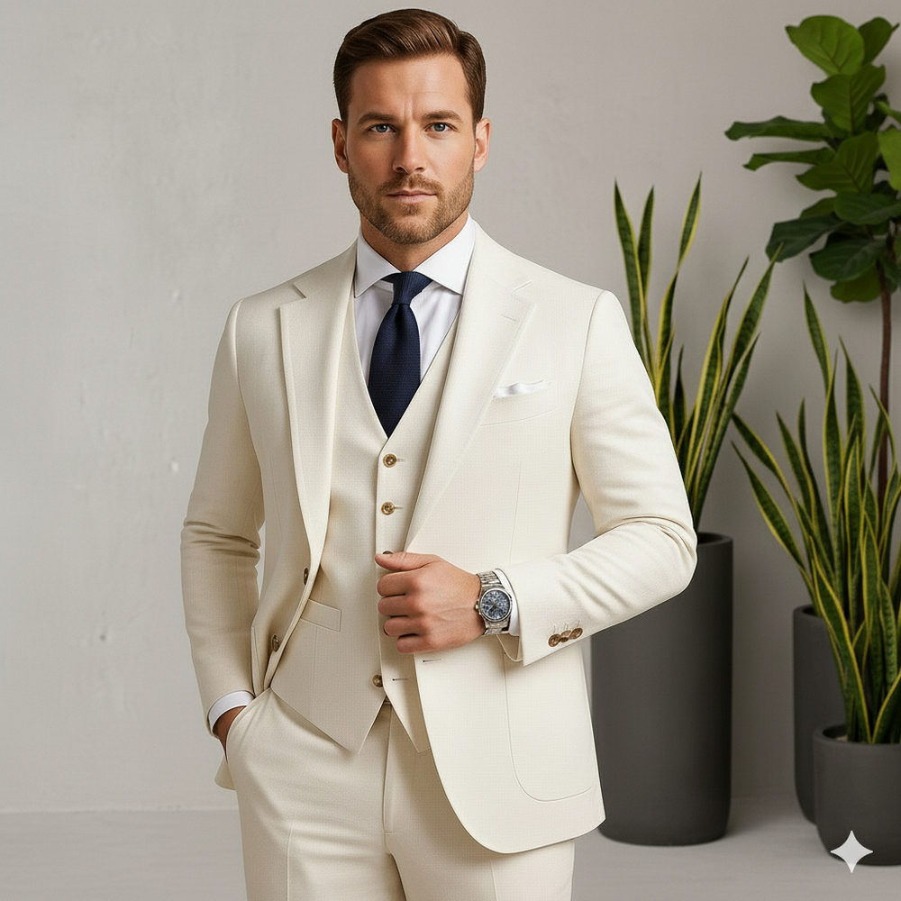 Herren Leinenblazer | Slim Fit & Leicht für Herbst