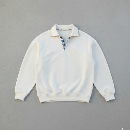 Lässiger Herrenpullover mit Reverskragen | Bequem | Freizeit