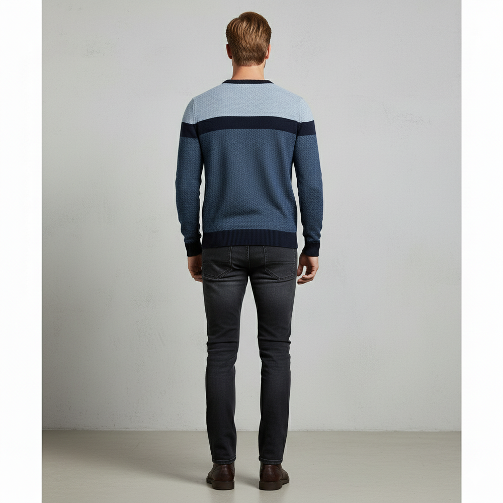 Gemusterter Strickpullover für Herren