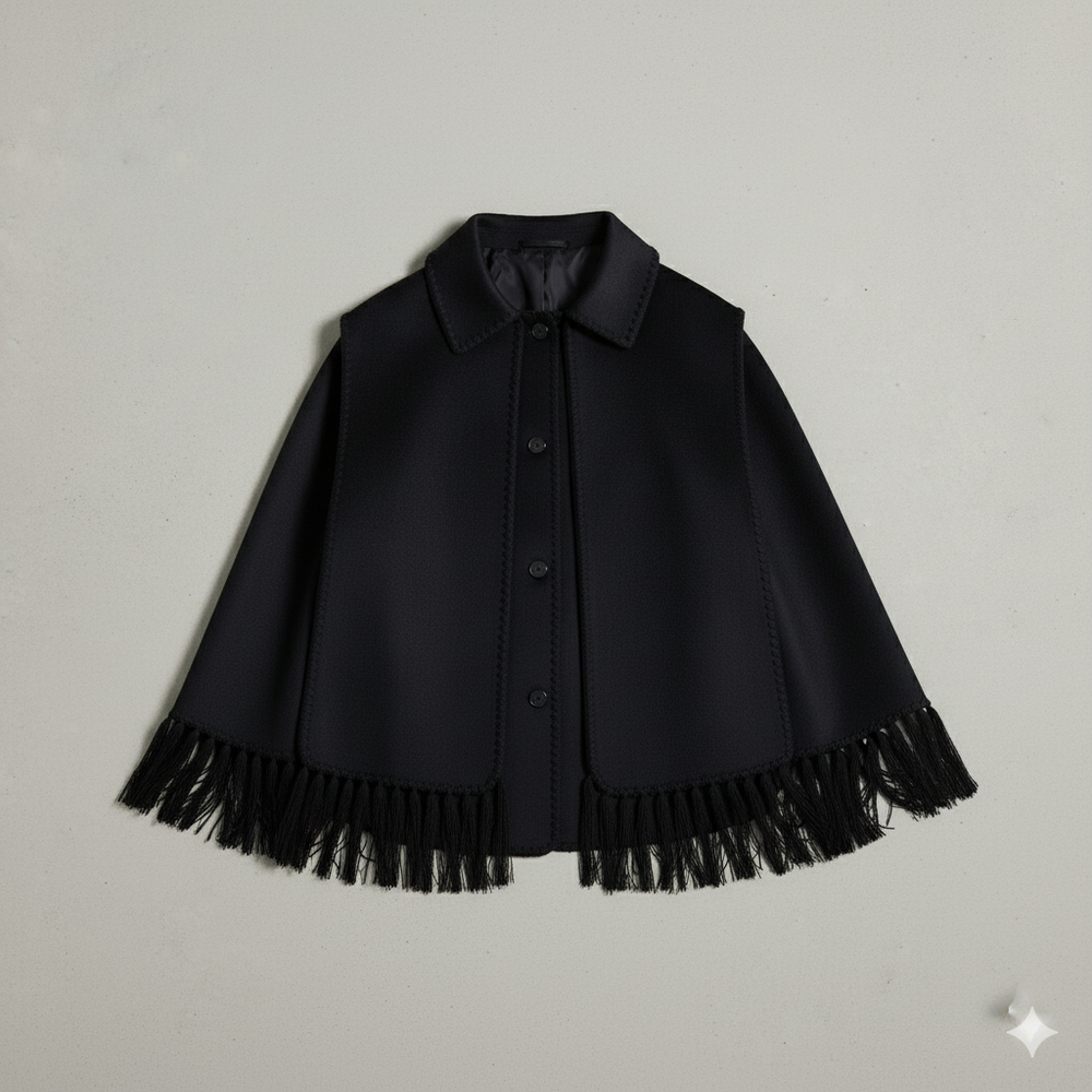 Damen Wollmantel mit Schal Kragen | Winter | Locker & Warm