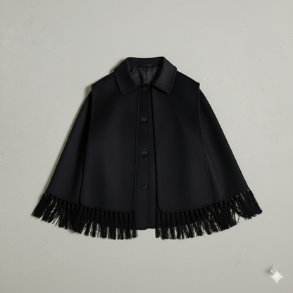 Damen Wollmantel mit Schal Kragen | Winter | Locker & Warm