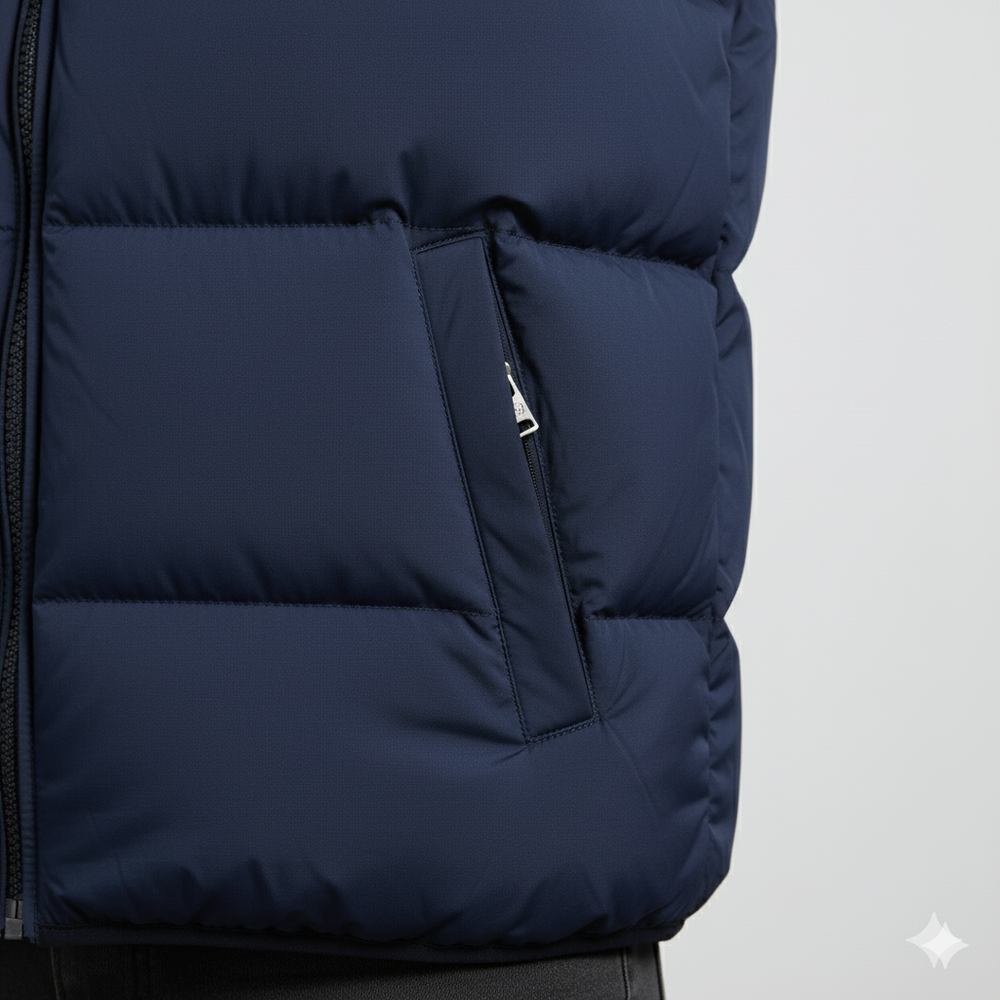 Herren Steppweste mit Kapuze | Warm & Bequem | Herbst/Winter