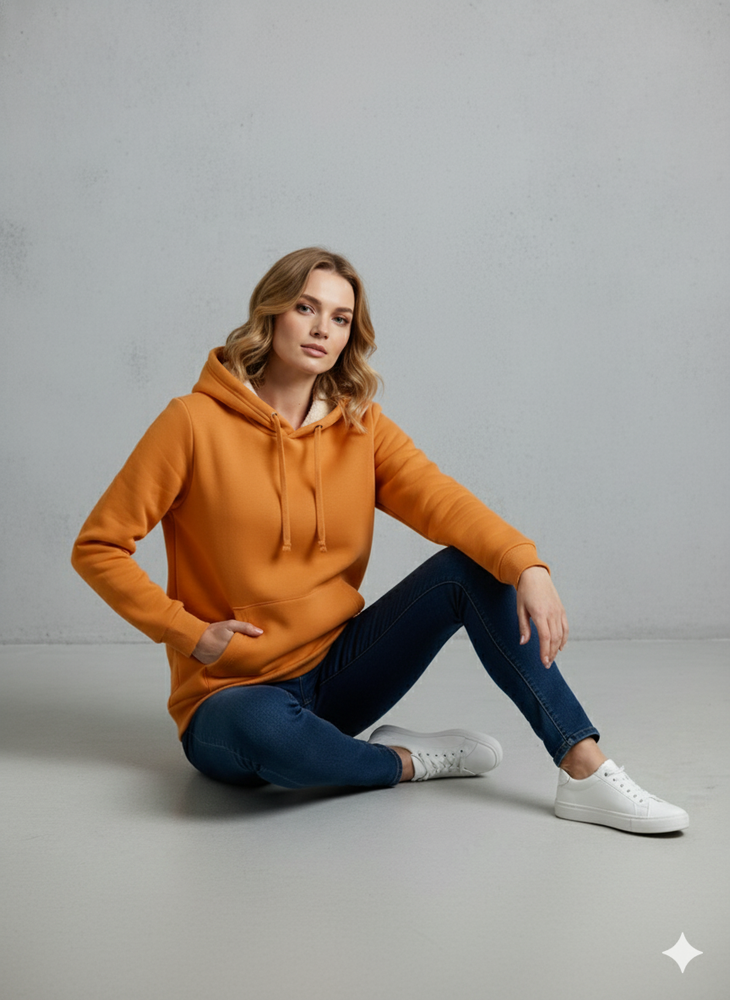 Kuscheliger Damen Hoodie mit Teddyfutter
