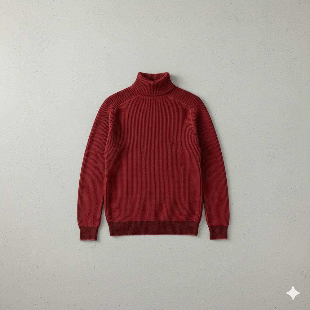 Herren Strickpullover mit Rollkragen | Warm & Elegant | Winter