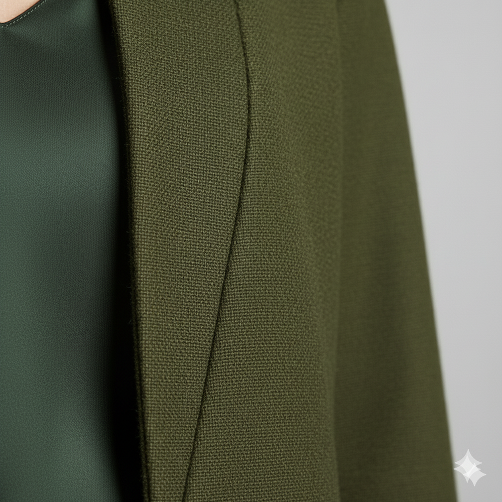 Damen Wollmantel mit Stehkragen | Schmaler Schnitt & Elegant | Herbst/Winter