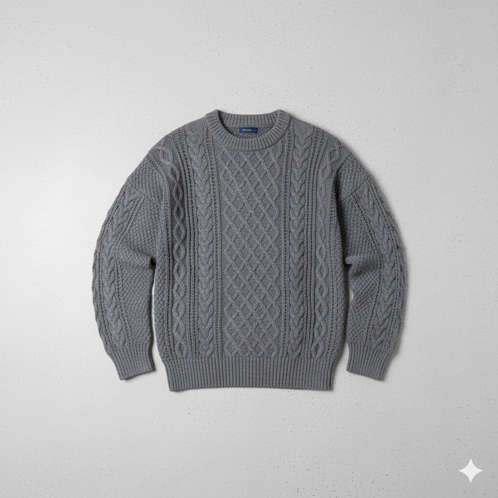 Herren Strickpullover mit Strukturmuster | Modern & Warm | Winter