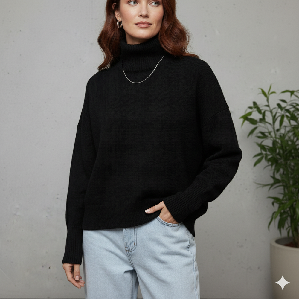 Kuscheliger Damenpullover mit Rollkragen | Warm für Herbst/Winter