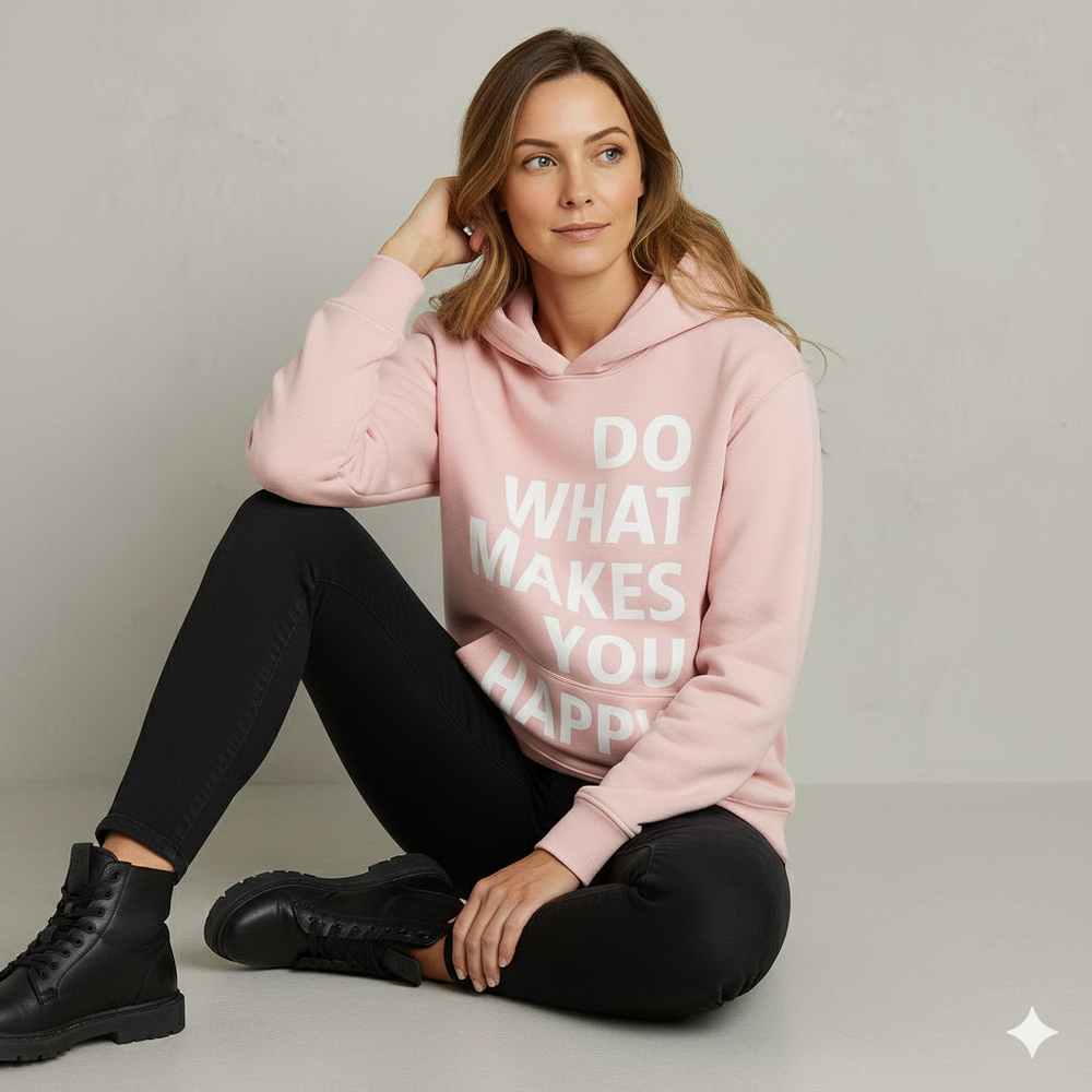 Lässiger Damen Hoodie mit Statement-Print | Freizeit & Winter