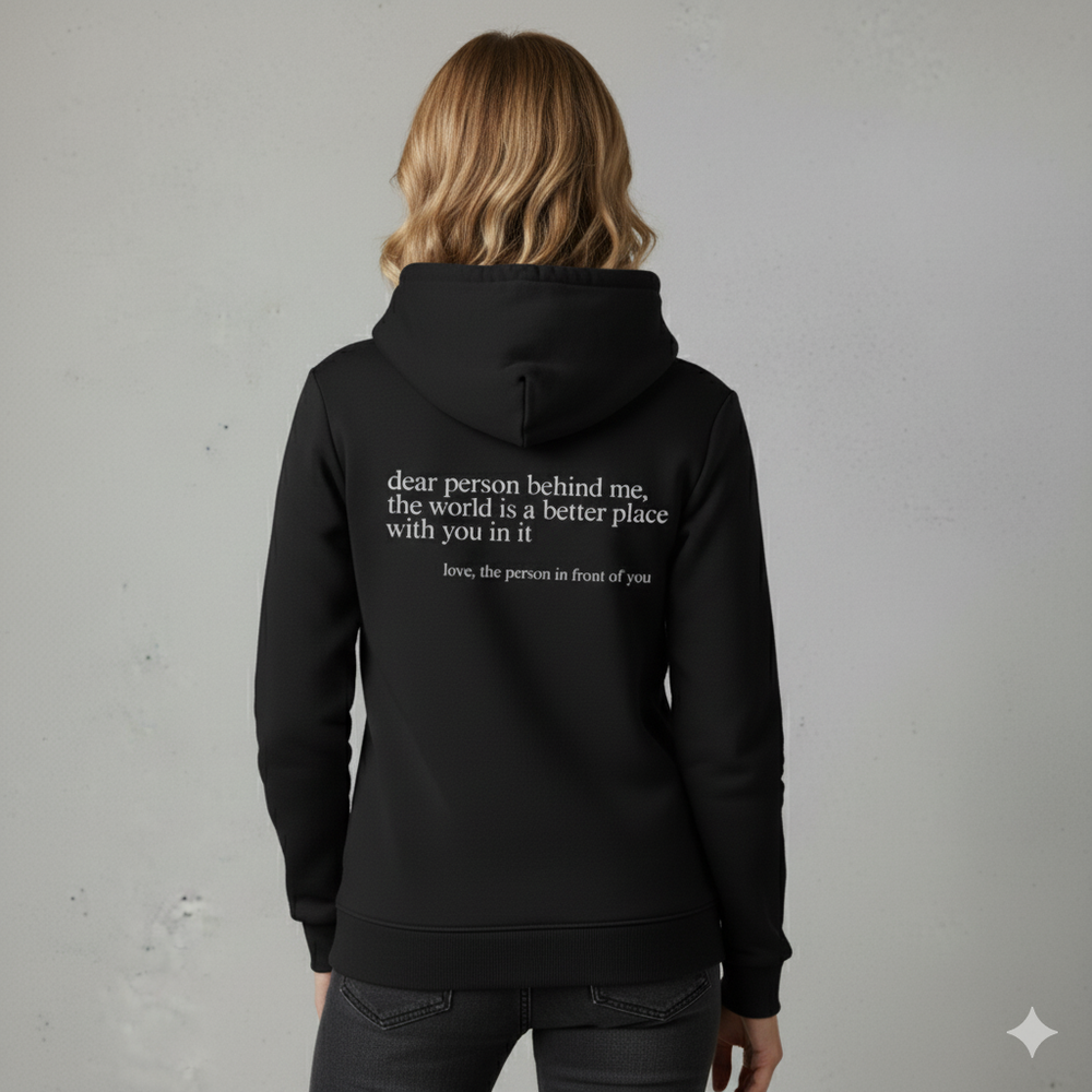Lässiger Damen Hoodie mit Rückendruck
