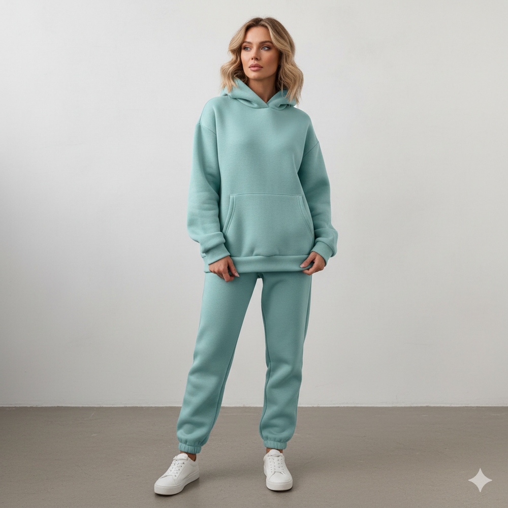 Warmer Damen Hoodie Zweiteiler | Bequem für Herbst & Winter