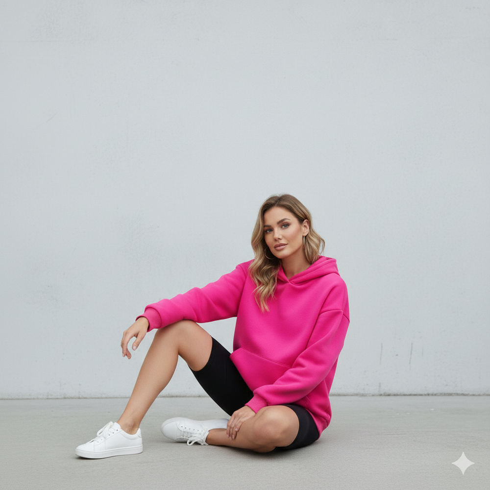 Moderner Damen Hoodie mit Statement