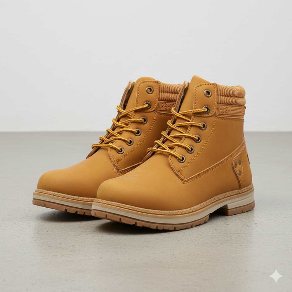 Damen Winterstiefel mit Fellfutter | Warme Schnür-Boots