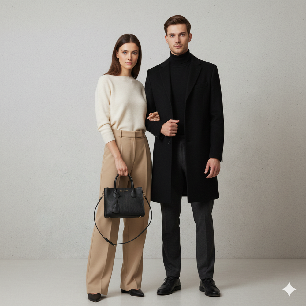 Damen Umhängetasche aus Kunstleder | Klein & Elegant