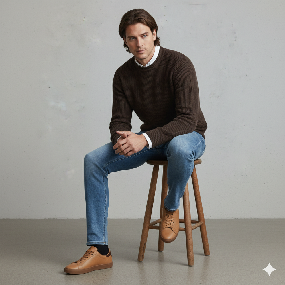 Herren Strickpullover mit Rollkragen | Warm & Elegant | Winter