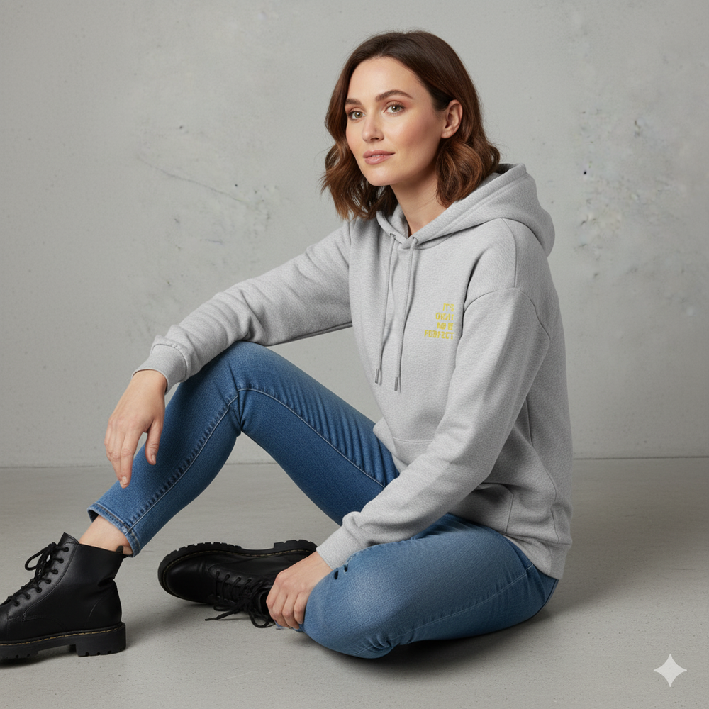 Moderner Damen Hoodie mit Statement