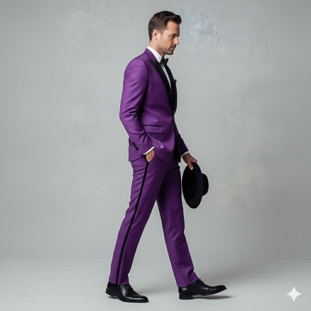 Herren 3-teiliger Anzug Slim Fit | Business Hochzeit Smoking