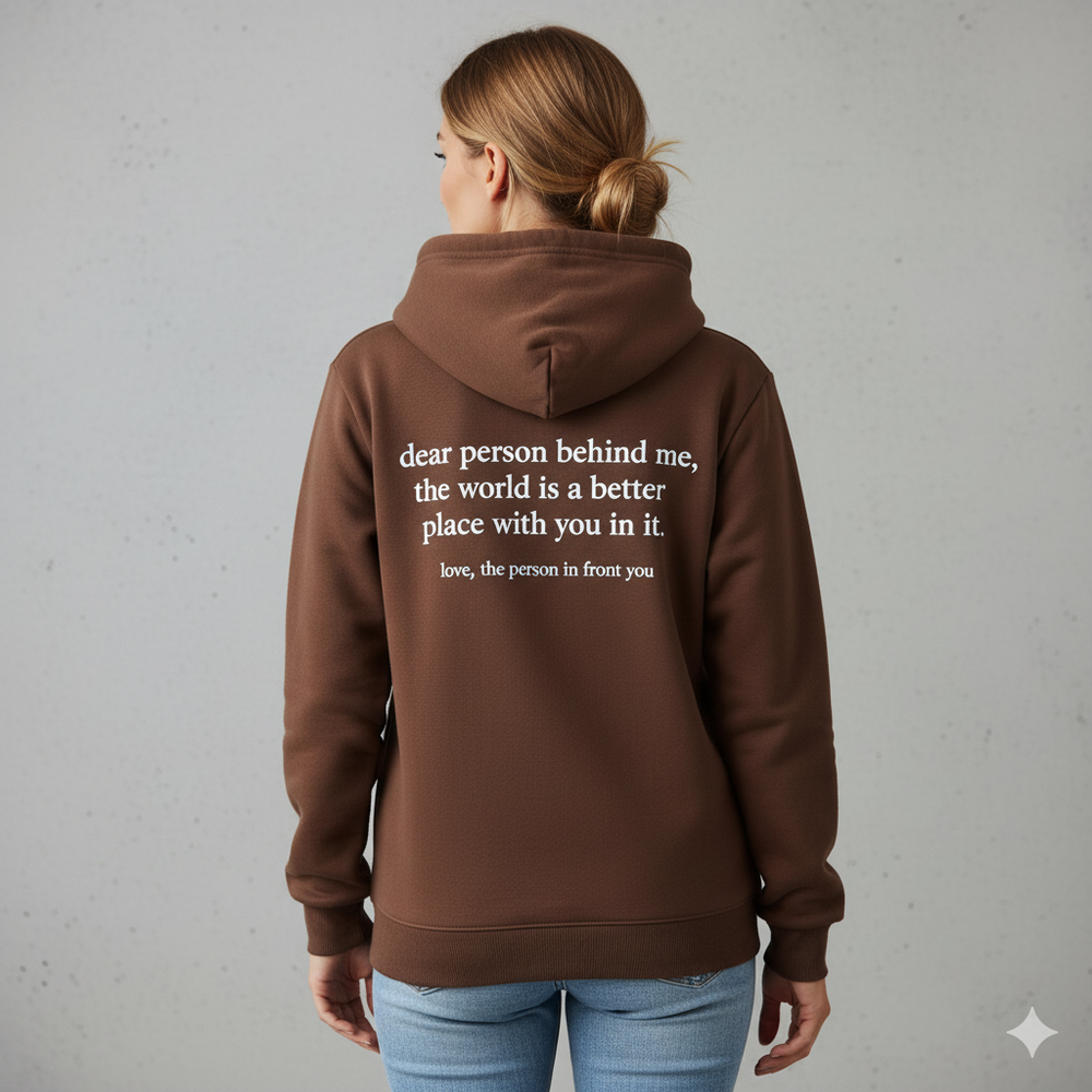 Lässiger Damen Hoodie mit Rückendruck