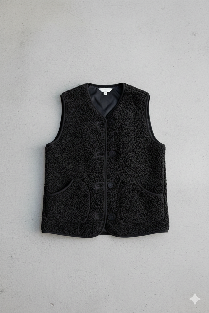 Kuschelige Damenweste mit Knöpfen | Warm für Herbst/Winter