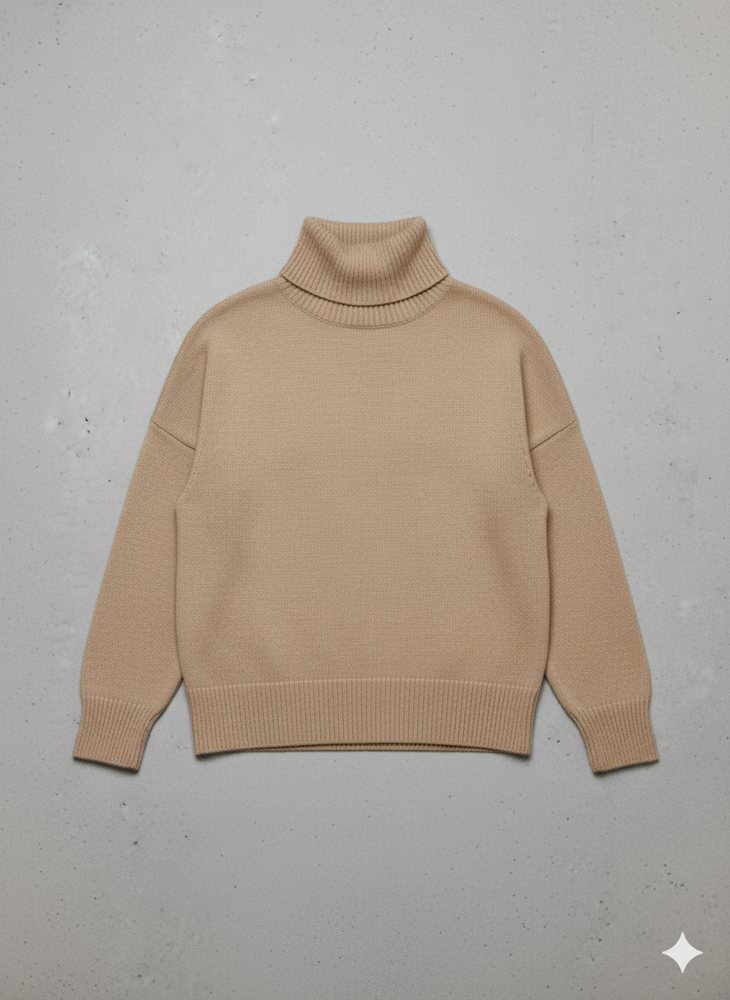 Kuscheliger Damenpullover mit Rollkragen | Warm für Herbst/Winter