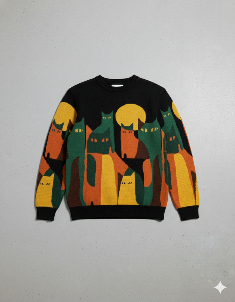 Moderner Herrenpullover mit Print | Lässig & Stylisch | Herbst/Winter