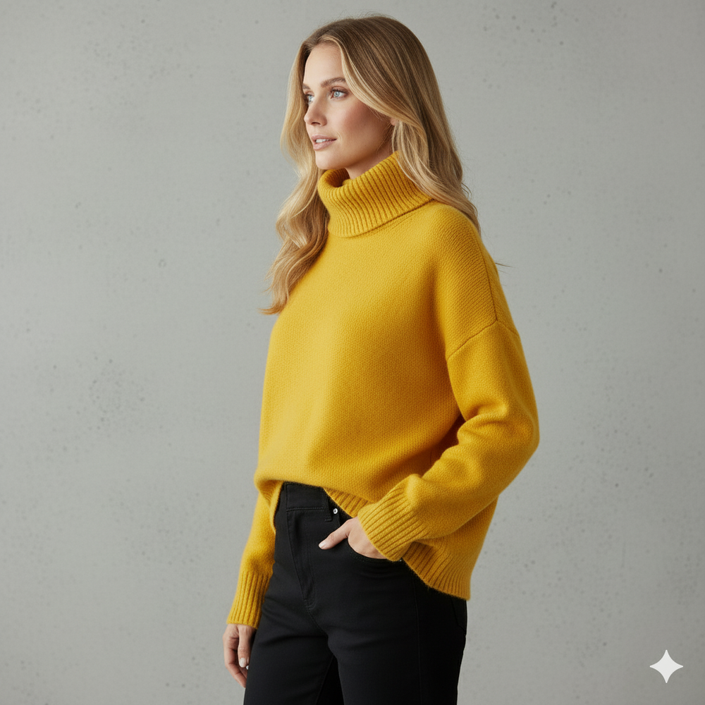 Kuscheliger Damenpullover mit Rollkragen | Warm für Herbst/Winter