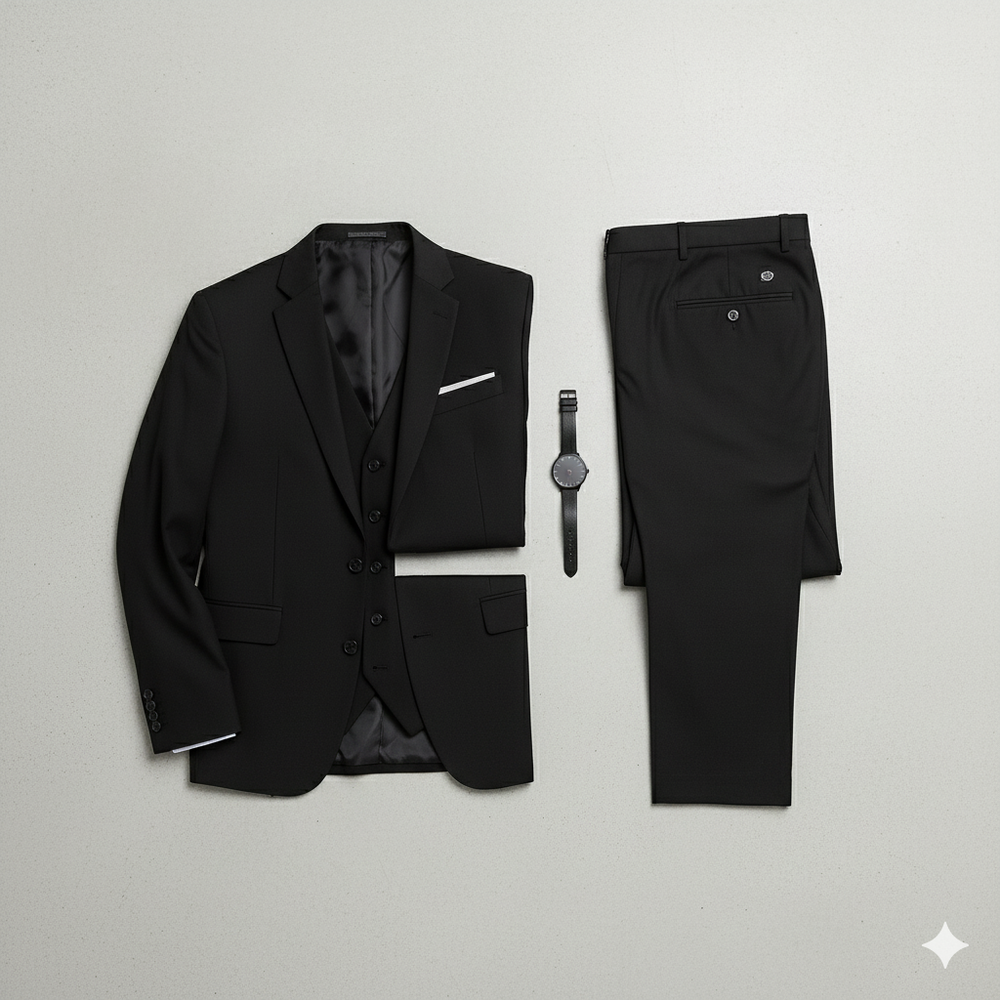 Herren Anzug 3-teilig | Slim Fit Business & Elegant