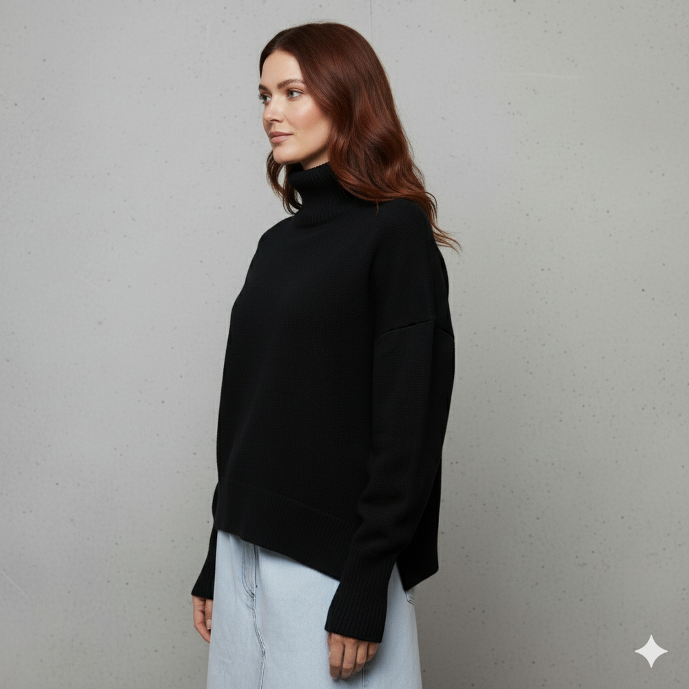 Kuscheliger Damenpullover mit Rollkragen | Warm für Herbst/Winter