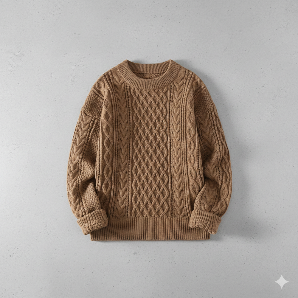 Herren Strickpullover mit Strukturmuster | Modern & Warm | Winter