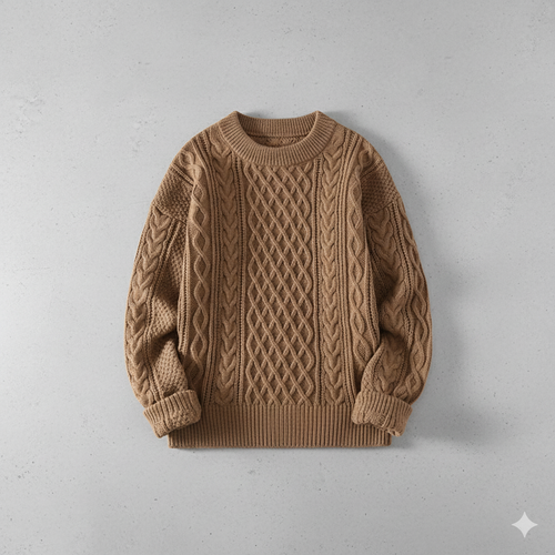 Herren Strickpullover mit Strukturmuster | Modern & Warm | Winter