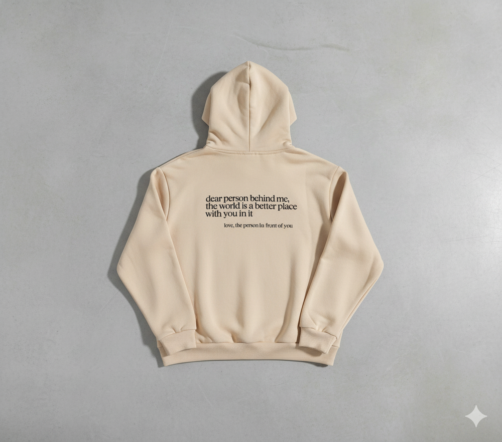 Lässiger Damen Hoodie mit Rückendruck