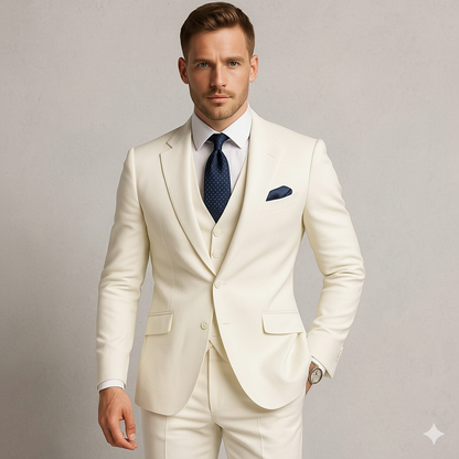 Herren Anzug 3-teilig | Slim Fit Elegant für Hochzeit & Business