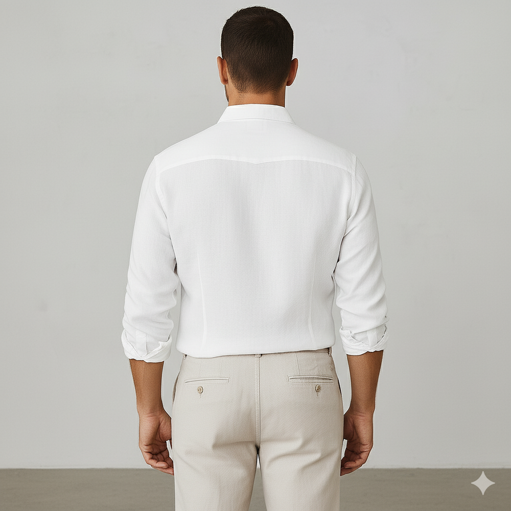 Herren Leinenhemd | Atmungsaktiv & Lässig für Herbst & Freizeit