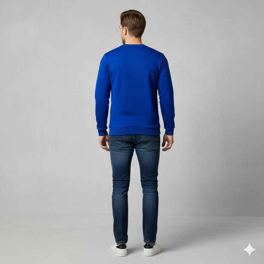 Herren Sweatshirt mit Rundhalsausschnitt