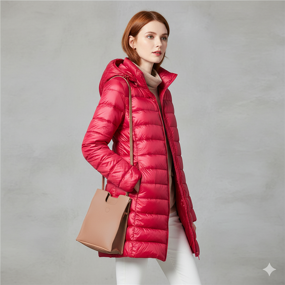 Damen Daunenjacke mit Kapuze | Leicht & Warm | Winter