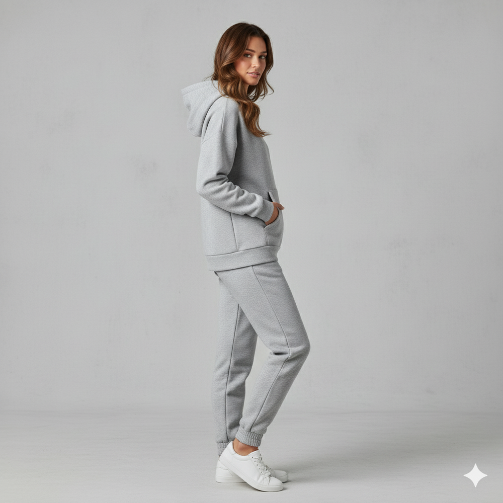 Warmer Damen Hoodie Zweiteiler | Bequem für Herbst & Winter