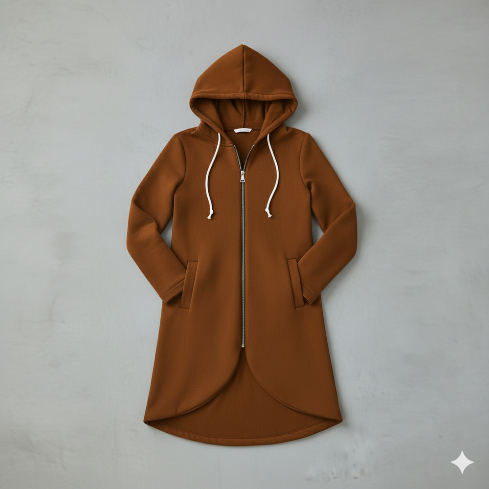 Damen Sweatjacke mit Kapuze & Reißverschluss | Herbst/Winter