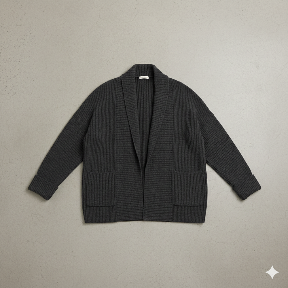 Damen Strickjacke mit Reverskragen | Warm & Lässig Winter