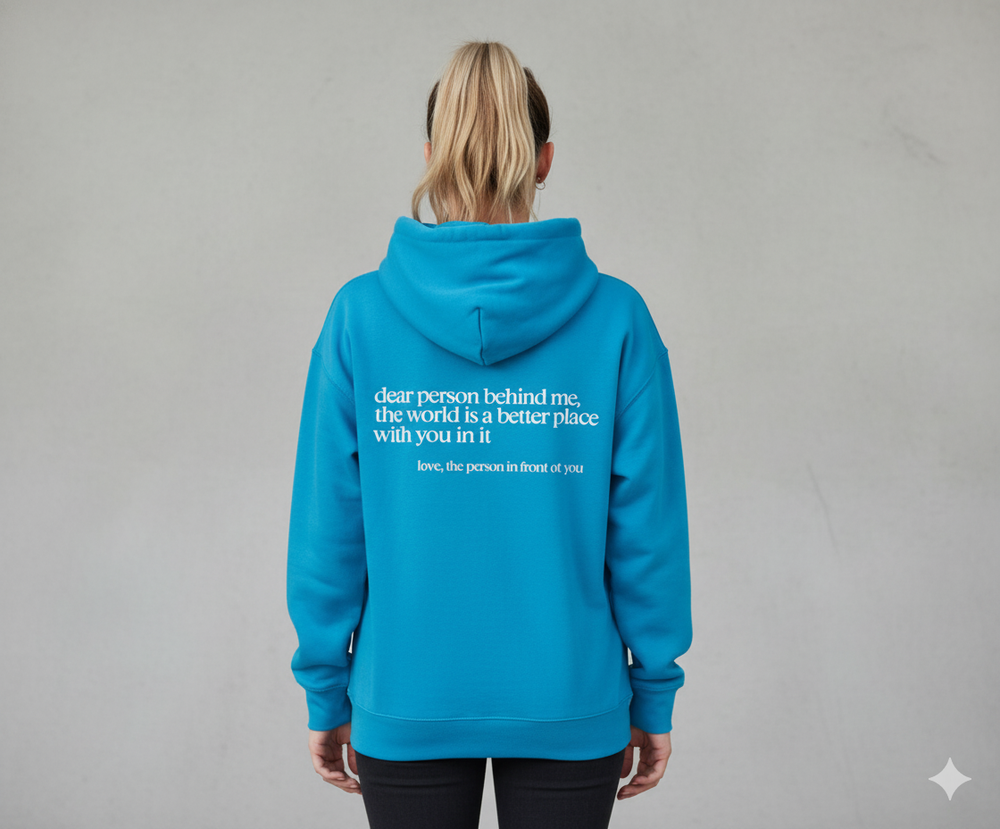 Lässiger Damen Hoodie mit Rückendruck