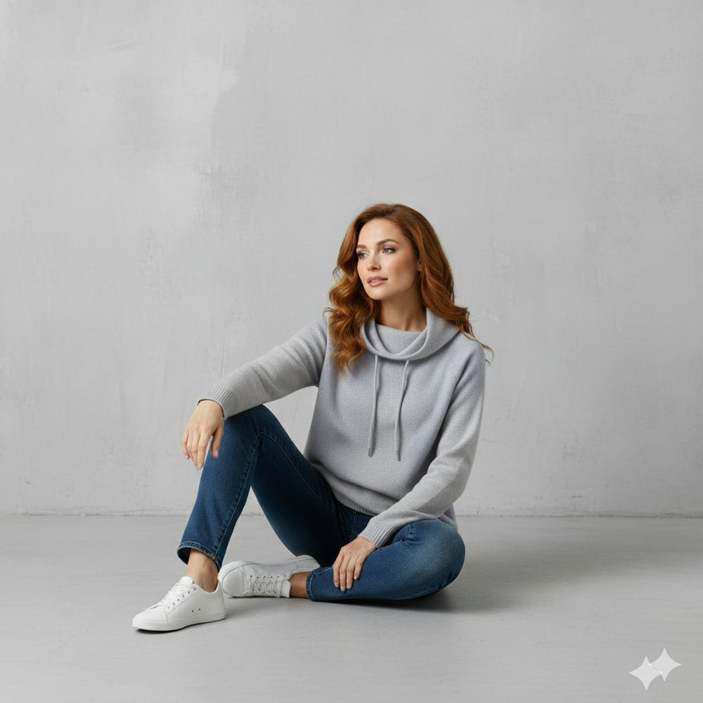 Weicher Damen Kapuzenpullover