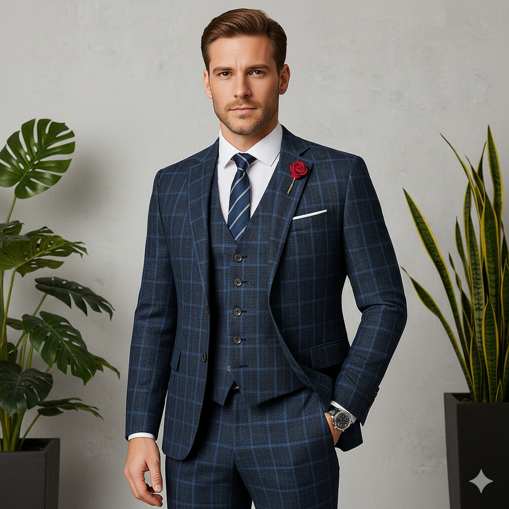 Herren Anzug 3-teilig Slim Fit | Elegant & Festlich