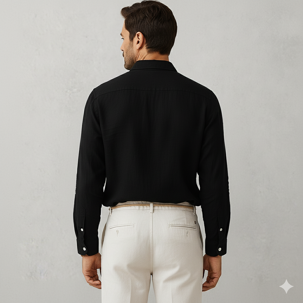 Herren Leinenhemd | Atmungsaktiv & Lässig für Herbst & Freizeit