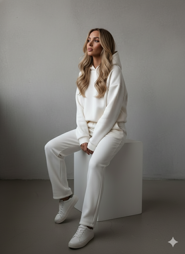 Warmer Damen Hoodie Zweiteiler | Bequem für Herbst & Winter