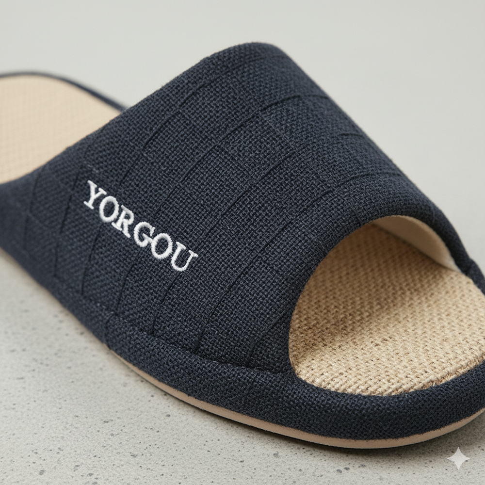 Leichte Damen Hausschuhe aus Leinen | Atmungsaktiv & für drinnen