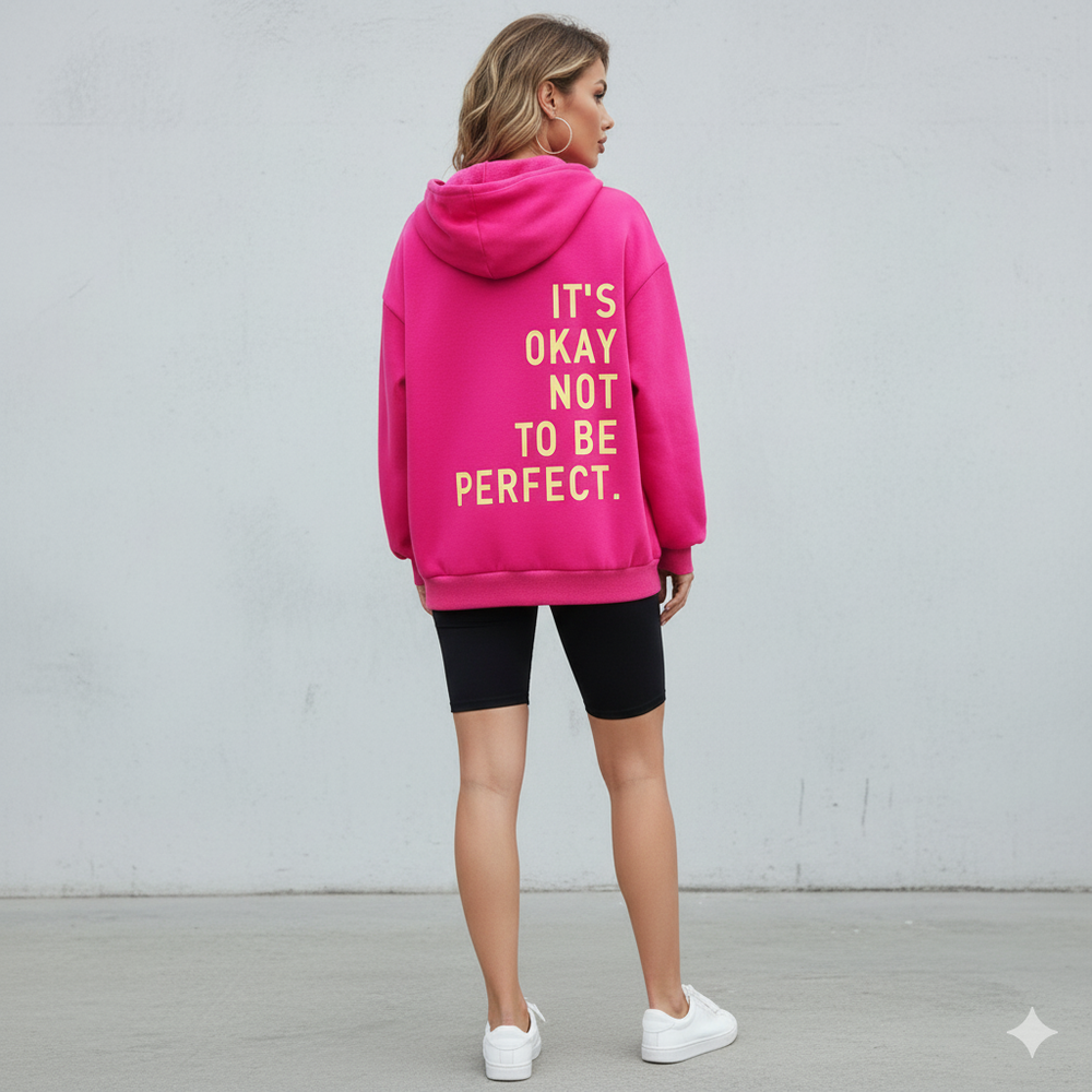 Moderner Damen Hoodie mit Statement