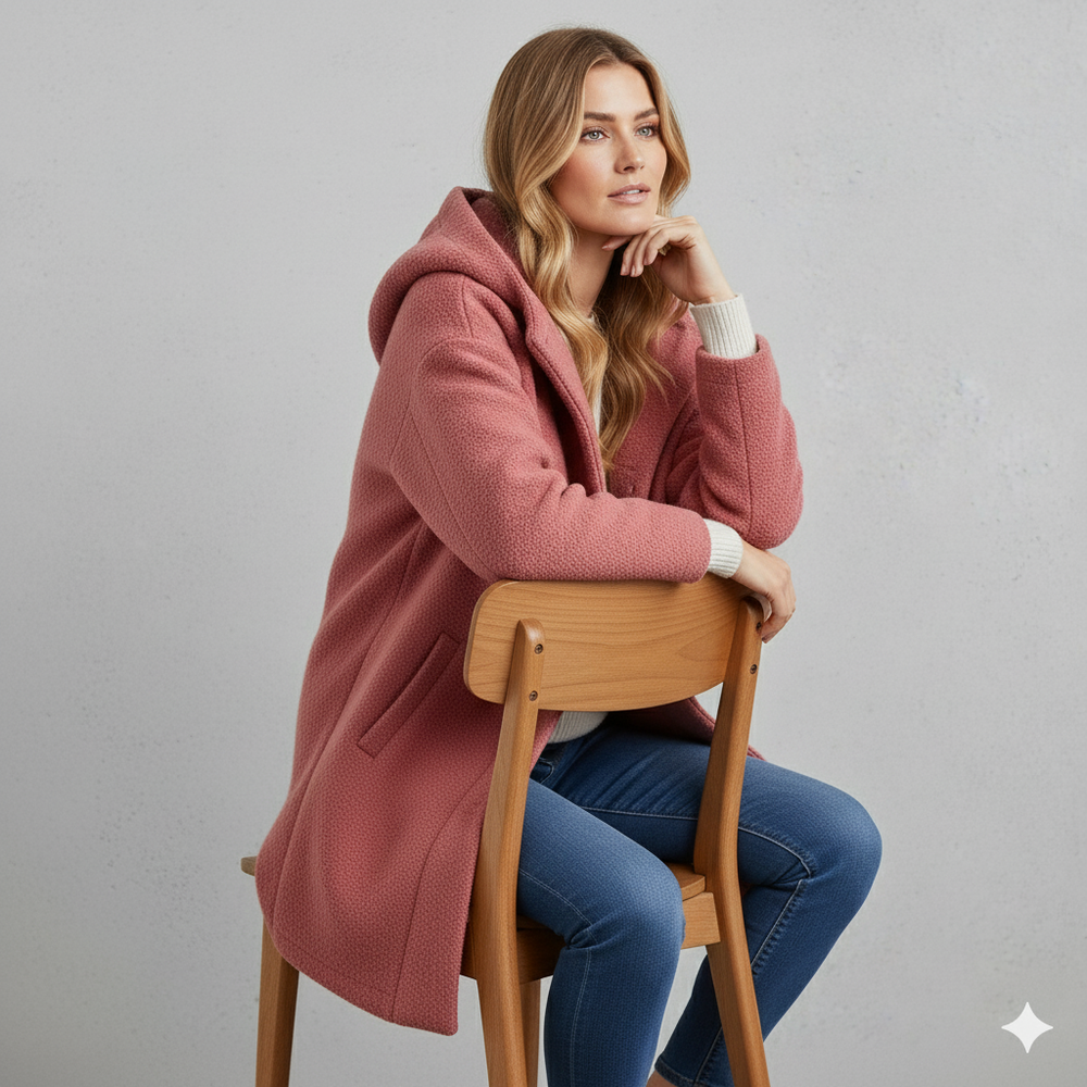 Warmer Damen Mantel aus Teddyfleece | Kuschelig & Elegant für Winter
