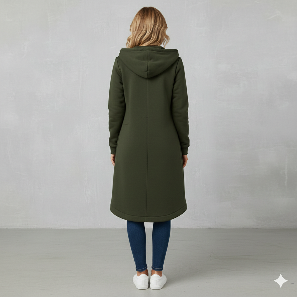 Damen Sweatjacke mit Kapuze & Reißverschluss | Herbst/Winter